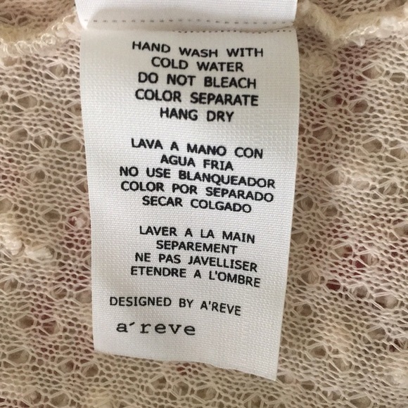 𝅺A’REVE Cream Lace Vintage Tweed Cardigan Blazer Jacket - Picture 9 of 10